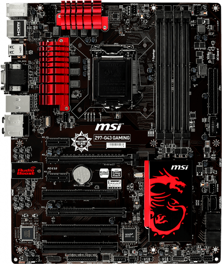 MSI Z97-G43 Gaming - Motherboard Specifications On MotherboardDB